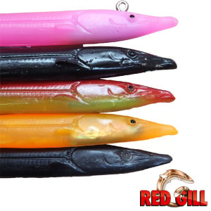 Red Gill Evolution Sand Eel Lures Cod & Pollock Selection Pack